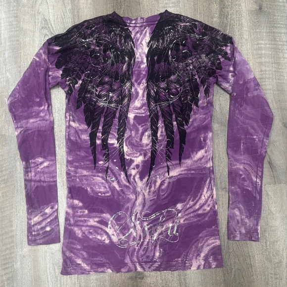 Sinful tie dye wings shirt - Picture 2 of 4